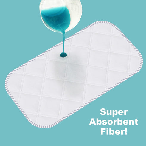 6 Pack 23" 11" Sunny zzzZZ Baby Waterproof Changing Pad Liners - Quilted Thicker Ultra Soft Changing Table Cover Liners