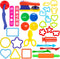 Playdough Tools Set for Kids, 32 PCS Play Dough Tools Kit with Molds, Rollers, Extruder, Cutter, Scissor in Random Color
