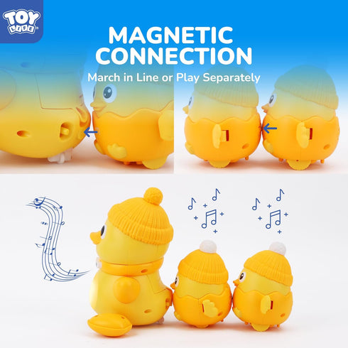 Tummy 6-12 Set 1 TOY Life Baby Time Toys Months Musical Crawling Toys Dancing Duck Toy with Mama & Baby Ducklings