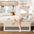 59-in (1 Pack, HONEY JOY Bed Rail for Toddlers, Extra Long, Portable Safety Bed Guardrail w/Double Safety Child Lock