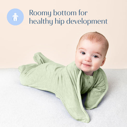 Cozy 4-8 SleepingBaby Zipadee-Zip Transition Swaddle - Baby Swaddling Blanket with Zipper Convenience - Roomy Wearable