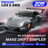 ACAMMZAR 1:24 20KM/H 4WD RC Drift Car, Remote Control Car for Kids, High Speed RC Cars with LED Lights, Two Batteries