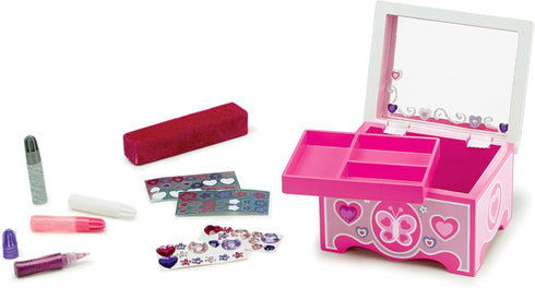 Melissa & Doug Created by Me! Wooden Jewelry Box Craft Kit