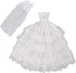 Handmade White Wedding Dress and Veil for Dolls