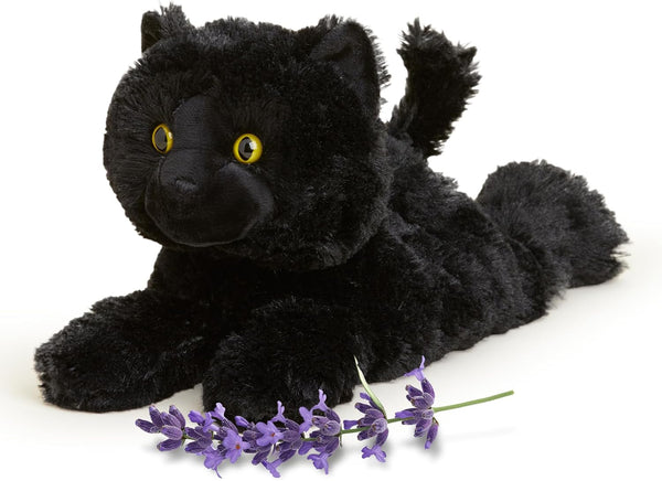 warmies Microwavable & Weighted Stuffed Animals, Black Cat - Heated Stuffed Animal
