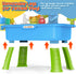 21" 4-in-1 Set H Play Sink with Running Water, Kids Kitchen Sink Toy with Electric Faucet, Mini Water Table