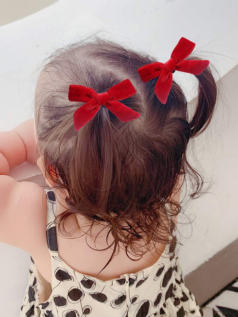 inSowni 15 Pack Velvet Bow Alligator Hair Clips - Barrettes Accessories for Baby Girls, Toddlers, Teens, Kids