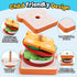 Set Wooden Sandwich Sorting Stacking Toys Play Food for Toddlers Preschool Educational Montessori Toys Fine Motor Toy