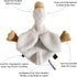 9.8 Inches (Pack 1) Helga The Goose, Pacifier Holder, Security Blanket Lovey, Infant Stuffed Toy, of (Cannoli Cream)