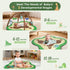bopopo Tummy 6 Baby Gym Play Mat, Oversize Dinosaur Claws Shaped Time Mat with Detachable Baby Activity Toys, Baby Play
