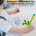 3+ PlanToys Mini Balancing Cactus | Montessori Wooden Toy for Toddlers | STEM Game for Fine Motor Skills, Logic