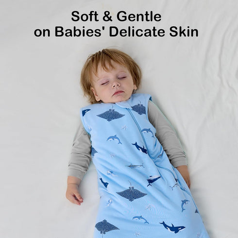 0-6 0.5 3-6 2-Way 0-3 BubblePanda Rayon Made from Bamboo Sleep Sack Months Tog Soft Newborn Sleep Sack Months