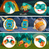 FUN LITTLE TOYS Kids Camping Set, Pop Up Play Tent with Battery Lantern and Drawstring Bag for Indoor Outdoor Pretend