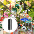 1 Piece Hanging Black Rotating Motor Wind Spinner Mobile Battery Operated for Garden Decoration Accessory Supplies