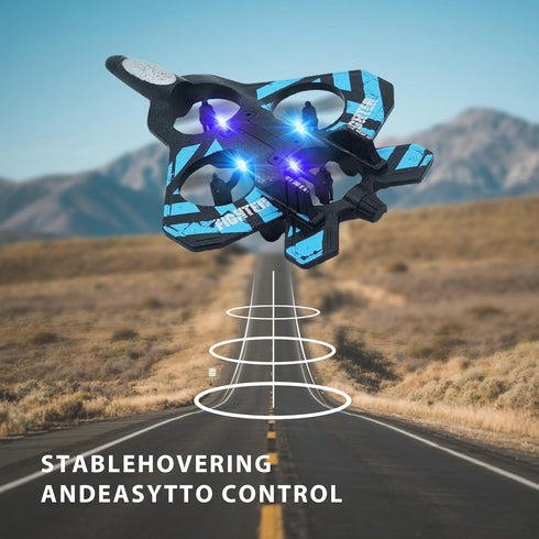 DvEBpWi RC Plane with LED Lights for Exciting Aerial Stunts Material Remote Control Airplane for Kids & Adults