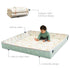 57" Infantino Foldable Soft Foam Play Mat, Baby Mat for Floor Time, Lightweight, Easy to Store, Wipeable, Rainbows