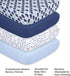 4-Pack Set The Peanutshell Fitted Crib Sheet - Super Soft & Breathable Baby Girl or Boy Crib Sheets, Nursery Decor, Fit