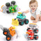 ORWINE Baby Boy Toys Cars, Push and Go Cars for Kids, Friction Powered
