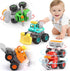ORWINE Baby Boy Toys Cars, Push and Go Cars for Kids, Friction Powered