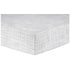 100% 10-Inch 28 52 Criss Cross Fitted Crib Sheet - Cotton; White, Gray; Fully Elasticized; Pockets; Fits Standard Crib