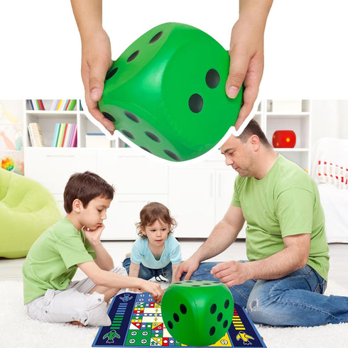 Giant 5.9 Inches Kawaii Foam Dice, Fun-Filled Educational Toy for Game Nights and Learning Sessions