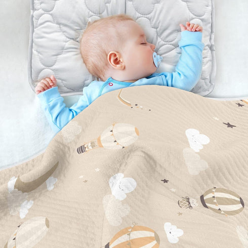 Cozy 30" 40 Cute Hot Air Balloon Baby Blanket Cotton Throw Blanket Warm Nursery Swaddle Receiving Toddler Blankets x