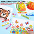 60 Pack 12 WOSWEL Dot Markers Colors Washable Paint Daubers for Toddlers Kids Preschool Non Toxic Water Based