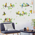 Robin Birds Wall Stickers, Tree Branch Wall Decals for Kids Bedroom and Living Room Nursery Art Decor