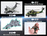 4PCS Army Airplane Toys Set - Diecast Military Fighter Jet Playset Helicopter Pull Back Aircraft for Kids 3+