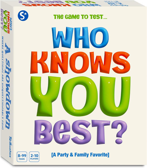 Skillmatics Card Game Who Knows You Best? Hilarious Family Party Game for