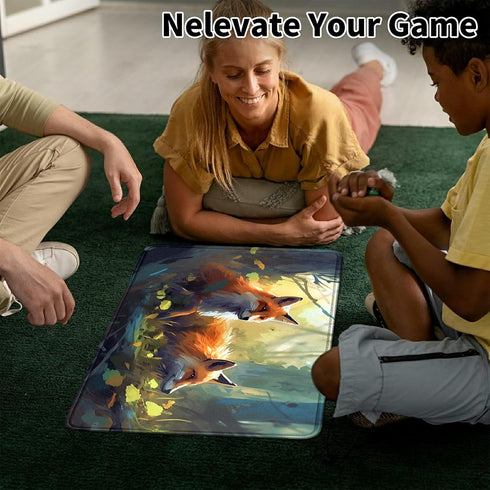 Card Mat for MTG & TCG, 24" x 14" Game Mat for Trading Card Games, Perfect for Card Games & Video Games