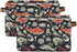CWUPZAY 1 Pack Salmon Storage Basket Canvas Fabric Collapsible Storage Bins Box Organizer Waterproof for Home Bedrooms