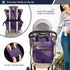 SUABO Backpack Baby Diaper Bag Purple Ink Wash Large Bag Waterproof Travel Diaper Bags for Moms and Dads