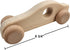 2 Pack Wooden Cars for Toddlers and Babies, Montessori Baby Rattles and Teething Toys
