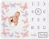 Sweet Jojo Designs Baby Milestone Blanket (Pink/Purple Shabby Chic Butterfly) for Girls,