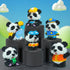 Larcele Micro Building Blocks Animal Set - DIY Mini 3D Building Toy Bricks, 299 Dots KLJM-10 (Yellow Panda)