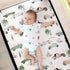 GRSSDER 3 Pack Fitted Pack n Play Sheets, Stretchy Ultra Soft Jersey Knit, Universal Fit for Portable/Mini Crib