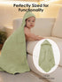 YOYOO 3 Pack 100% 32x32 Inch Muslin Hooded Baby Bath Towels - Cotton Ultra-Soft Towels for Newborns, Infants, Toddlers