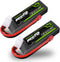 OVONIC 3S Lipo Battery, 50C 2200mAh 11.1V with Dean-Style T Connector for RC Airplane Quadcopter
