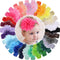 WillingTee 30pcs Baby Girls Headbands, Chiffon Flower Soft Stretchy Hair Accessories for Newborns & Toddlers