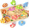 Zeoddler Wooden Puzzles for Toddlers, 8 Pcs Animal Matching Egg Puzzle, Montessori