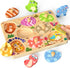 Zeoddler Wooden Puzzles for Toddlers, 8 Pcs Animal Matching Egg Puzzle, Montessori
