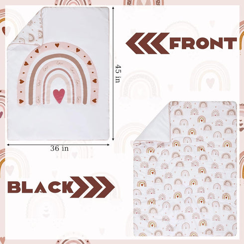 4 Set, Set Rtteri Pieces Baby Crib Bedding Nursery Bedding Standard Size Soft Baby Bedding Including Crib Skirt
