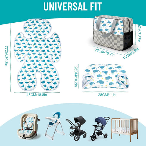 Summer KAKIBLIN Car Seat Cooling Pad, Stroller Cooling Pad for Baby, Universal Double Sided Cooler Pads Gel CarSeat