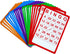 Yuanhe 100 Bingo Cards - Reusable Bingo Paper Game Cardstock Bulk in 5 Colors