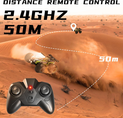 20 2 2 8-12 Remote Control Car for Kids,High Speed KM/H RC Cars Toys,Off-Road with Headlights and Rechargeable Battery