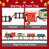 Set 3-8 Classic Electric Train for Toddlers Battery Operated Push-Button Train with Lights & Sounds, No Remote