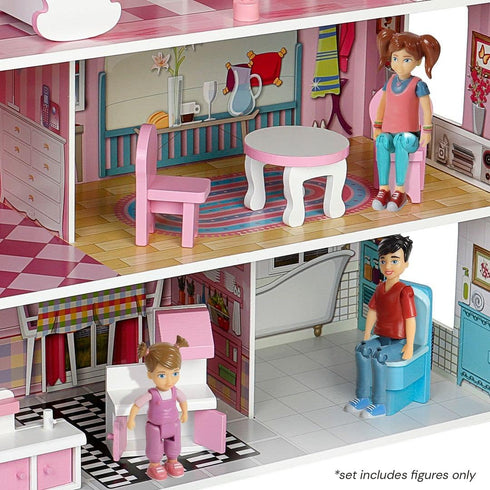 Beverly Hills Sweet Li'l Family Dollhouse People Set, Set of 3 Action Figures: Boy, Girl, Toddler