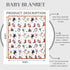 100% 40 36 Inch Breling Western Cowboy Muslin Baby Blankets for Girls Boys, Cotton Crib Blanket for Infant Toddler, x