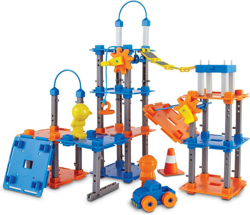 Learning Resources City Engineering and Design Building Set, 100 Pieces, Ages 5+, Engineer STEM Toy